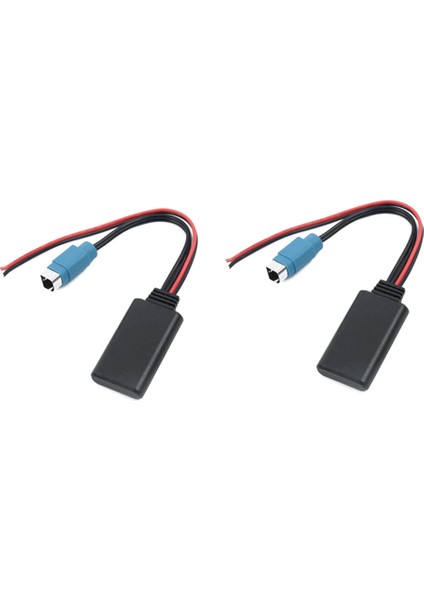 Alpine Için 2pcs Araç Bluetooth Modülü Müzik Adaptörü Aux Ses Kablosu (Yurt Dışından)