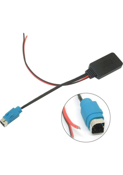 Alpine Için 2pcs Araç Bluetooth Modülü Müzik Adaptörü Aux Ses Kablosu (Yurt Dışından)