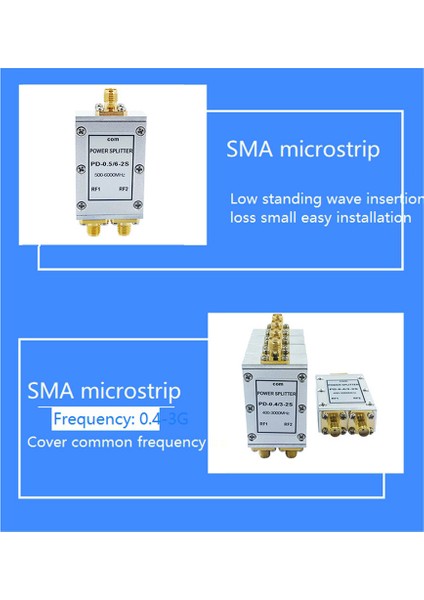 Sma Mikroşerit Gücü Bir Nokta Iki 0,5 Ghz-6 Ghz Rf Birleştirici Wıfi 10 W (Yurt Dışından)