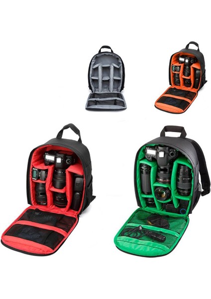Çok Fonksiyonlu Kamera Sırt Çantası, Yürüyüş Için Su Geçirmez Dış Mekan-Kırmızı (Yurt Dışından) fırsatları