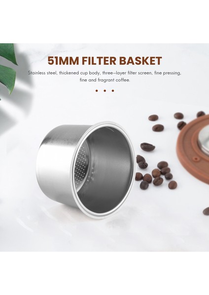Adet 51MM 4 Bardak Filtre Yedek Filtre Sepeti (Yurt Dışından)