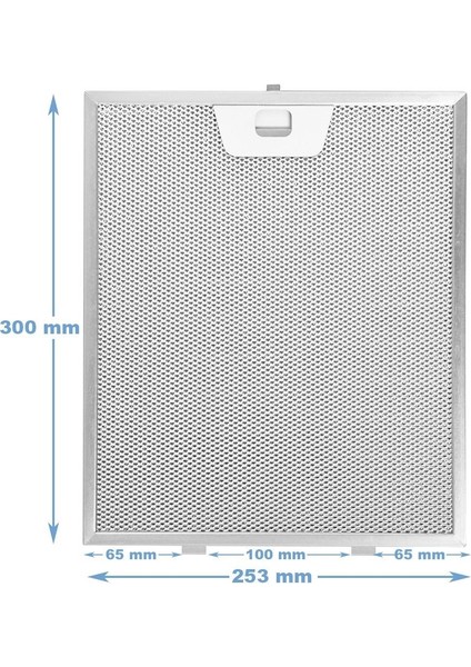 4055081220 Davlumbaz Filtresi 253×300 mm Davlumbaz Yağ Filtresi Electrolux Uyumlu