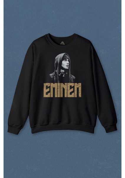 Unisex Sweatshirt Eminem Rap Hiphop 8 Mile Shady Baskılı Sweat