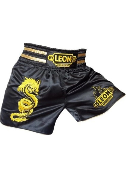 By Leon 1982 Leon Dragon Muay Thai Kick Boks Şortu