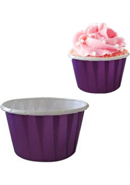 Vıp Mor Muffin Kapsül 50'li 4 cm