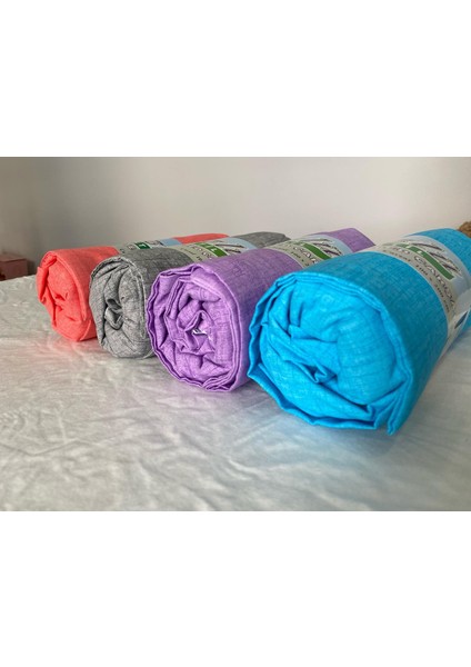 Fitted Lastikli Tek Kişilik Çarşaf Seti (100X200)-GRI