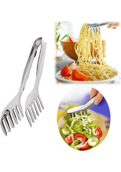 Paslanmaz Makarna Maşası 21 cm