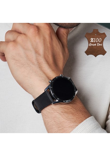 Huawei Watch Gt Gt2 E GT2E GT2PRO Gt3 Gt3 Pro Huawei Watch 4 Pro Ultimate Deri Kordon Kayış 46 22MM Siyah fiyatları