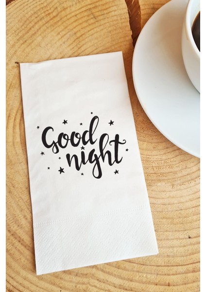 Sunum Peçetesi Good Night Yazılı Kağıt peçete