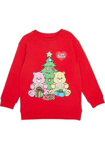 Care Bears Yılbaşı Temalı Kız Çocuk Sweatshirt