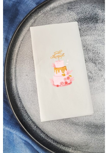 Sunum Peçetesi Just Married Cake Konuşan Kağıt Peçete