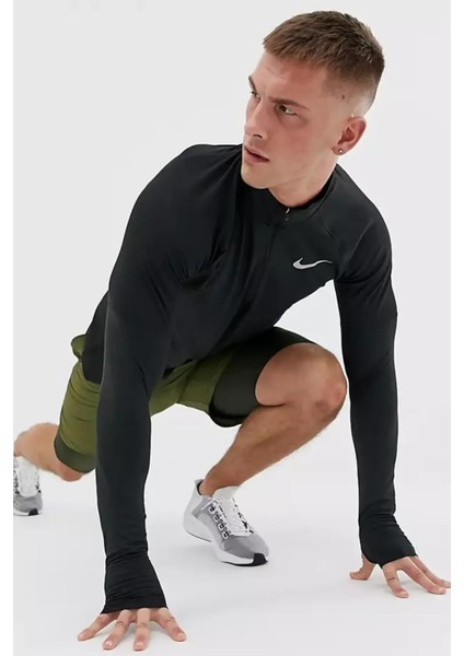 Dri-Fit Running Half Zip Erkek Çeyrek Fermuar Antreman Üstü fırsatları