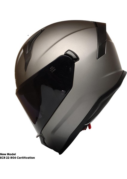 Motosiklet Kask Ece 22.r06 Sertifikalı Güneş Vizörlü Fiber Kask Full Face Motor Kaskı Yeni Sezon