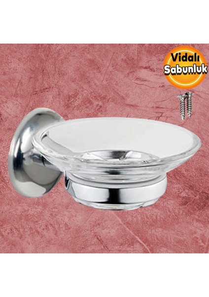 Sabunluk Katı Sabunluk Vidalı El Sabunluğu Kristal