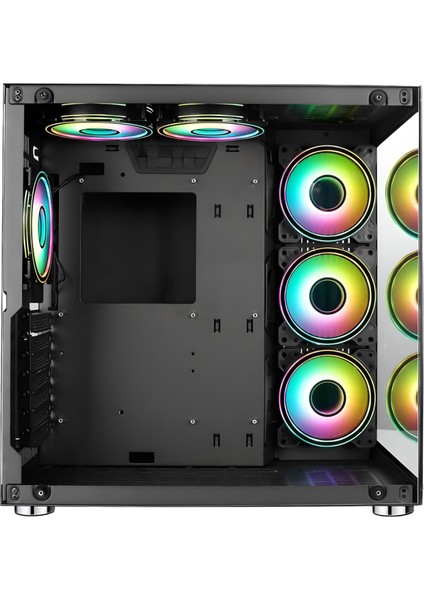 SNT Energy Snt Ufo Iı Ocean Midi Tower Atx Gaming 6 x Argb Fanlar Dahil Masaüstü Bilgisayar Kasası (Power Yok)