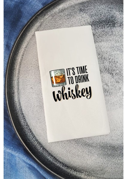 Sunum Peçetesi It's Time To Drink Konuşan Kağıt Peçete