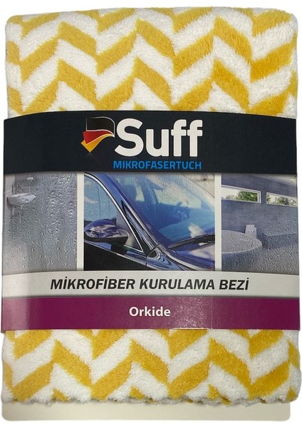 Mikrofiber Kurulama Bezi Temizlik Bezi Havlusu Alman Kalitesi Suff 1 Adet 70X50 Orkide Yeşil Suff