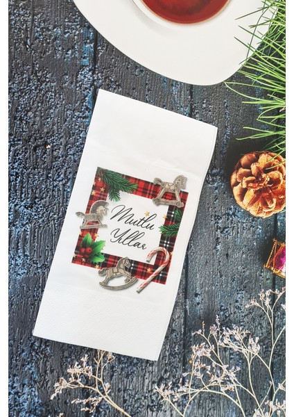 Mutlu Yıllar Yazılı Yılbaşı - Yeni Yıl Peçetesi