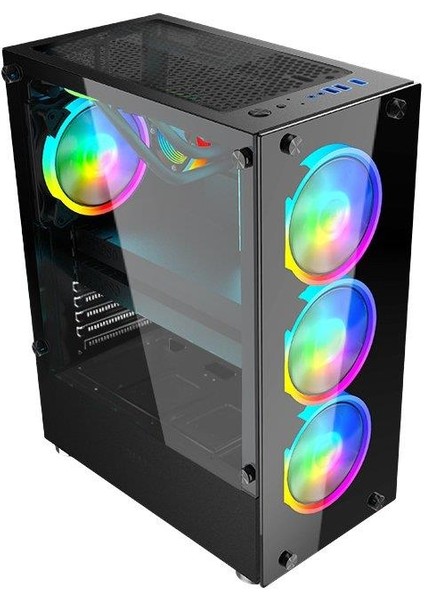 SNT Energy Snt Ncon Nc-Iı Z2 Mid Tower Atx Gaming 4 x Argb Fanlar Dahil Masaüstü Bilgisayar Kasası (Power Yok)