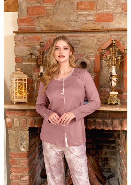 Kadın Uzun Kollu Pijama Takımı 24194