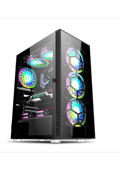 SNT Energy Snt Zen 211-YG C6 Mid Tower Atx Gaming 4 x Argb Fanlar Dahil Masaüstü Bilgisayar Kasası (Power Yok)