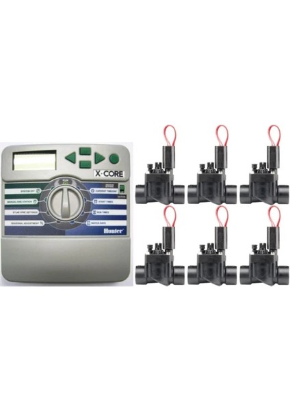 X-C601 Kontrol Ünitesi ve Selenoid Vana Seti 6 Adet