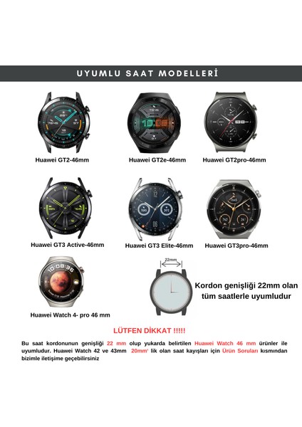 Huawei Watch Gt Gt2 E GT2E GT2PRO Gt3 Pro GT3PRO Huawei Watch 4 Pro Ultimate Deri Kordon Kayış 46 22MM fırsatları