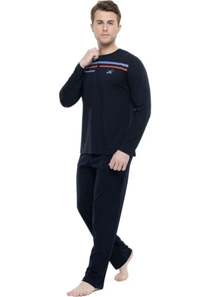 %100 Pamuk Büyük Beden Erkek Pijama Takım