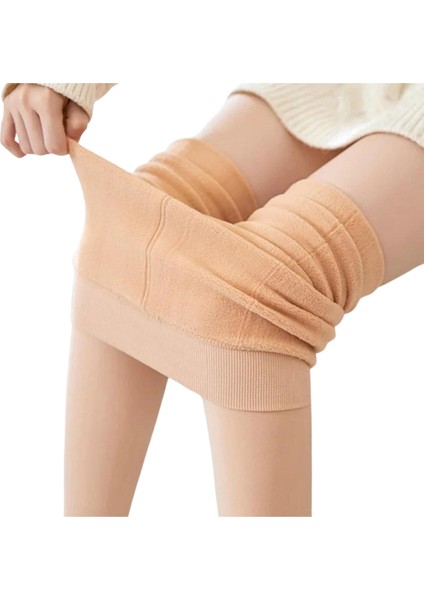 Kadın İçi Peluşlu Polarlı Termal Kışlık Ten Rengi Çorap indirimleri