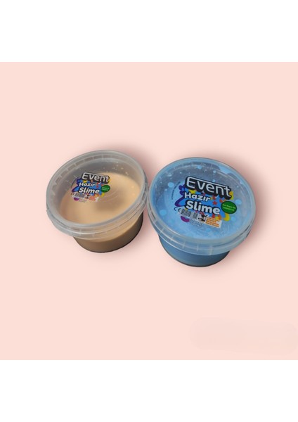 Hazır Slime Event Oyun Hamuru Ele Yapışmaz 180 Gram Hazır Oyun Hamuru Slime Oyun 2 Adet