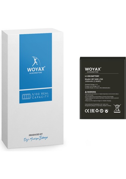 Woyax by Deji Samsung L700 Uyumlu Mucize Batarya Ab463651buc