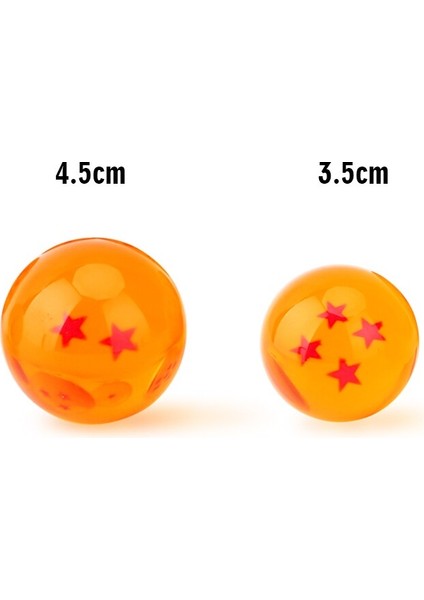 3.5-4.5 cm Kristal Top Reçine Topu 7 Yıldız Topları Pvc Figürler Anime Koleksiyon Model Oyuncaklar Hediyeler (Yurt Dışından) fırsatları