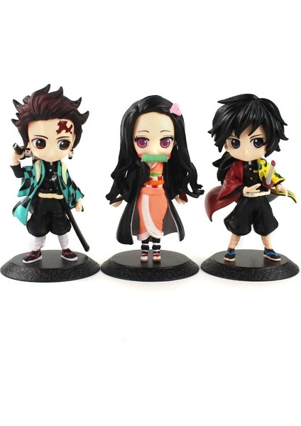 14-16 cm Anime Iblis Avcısı Kimetsu Hiçbir Yaiba Q Posket Kamado Tanjirou Nezuko Agatsuma Tomioka Giyuu Pvc Aksiyon Figürleri Oyuncaklar Hediyeler (Yurt Dışından) fırsatları