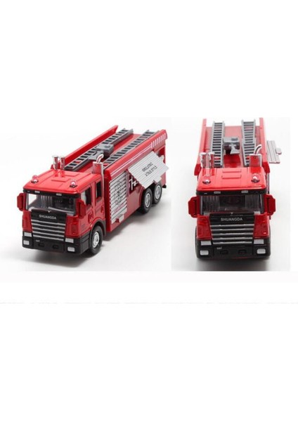 1/60 Ölçekli Klasik Kurtarma Merdiveni Itfaiye Kamyonu Araçlar Diecast Minyatür Model Araba Koleksiyonu Toplu Hediyeler Ekran Hatıra (Yurt Dışından)