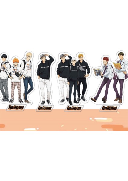 Haikyuu Karasuno Hinata Kageyama Tsukishima Sugawara Anime Akrilik Standı Şekil Koleksiyon Model Oyuncak Bebek Hediyeleri (Yurt Dışından) modelleri