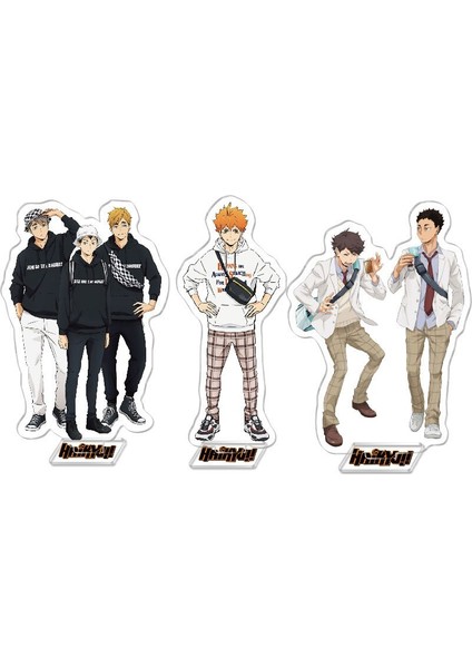 Haikyuu Karasuno Hinata Kageyama Tsukishima Sugawara Anime Akrilik Standı Şekil Koleksiyon Model Oyuncak Bebek Hediyeleri (Yurt Dışından) fırsatları