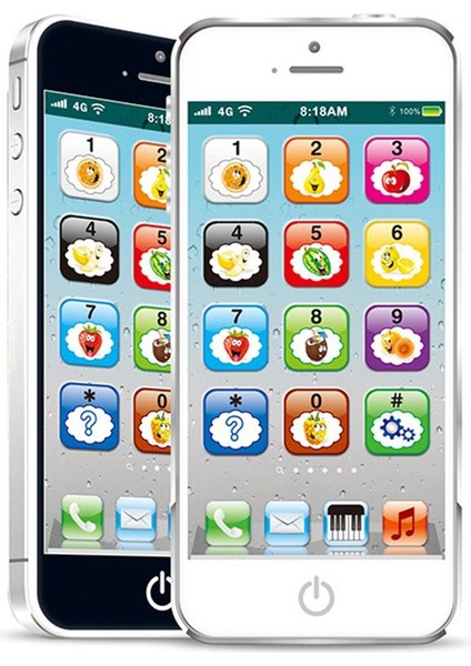 Çocuk Eğitici Oyuncak Cep Telefonu Dokunmatik Ekran Erken Eğitim Makinesi (Yurt Dışından)
