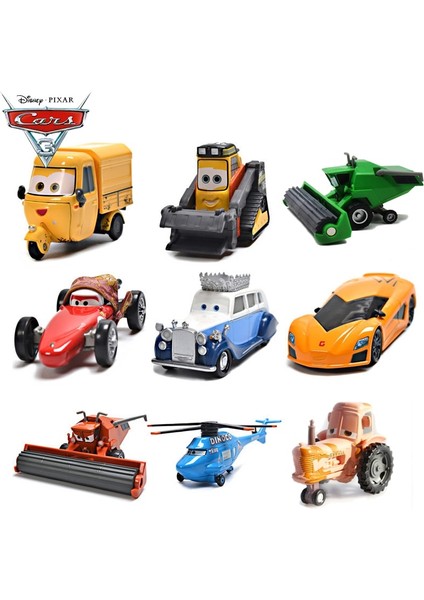 Orijinal Disney Araba Pixar Arabalar 3 Çiftlik Arabaları Buldozer Frank Biçerdöver Traktör Döküm Oyuncak Araba Noel Hediyesi Oyuncaklar Çocuklar Için (Yurt Dışından) modelleri