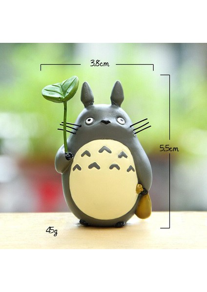 Sıcak Totoro Yaprak Şekil Oyuncak Stüdyo Ghibli Miyazaki Hayao Komşum Totoro Pvc Aksiyon Figürleri Koleksiyon Model Bebek Çocuk Oyuncak (Yurt Dışından)