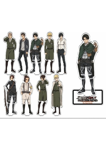1 Adet Yeni Anime Titan Eren Levi Rivaille Cosplay Akrilik Standı Figürü Masaüstü Dekorasyon Koleksiyon Modeli Oyuncak Bebekler (Yurt Dışından)