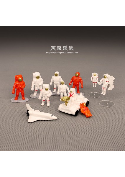 Uzay Aracı Modeli Heykelcik Astronot Mini Küçük Uzay Aracı Rover Uzay Uzay Gemisi Dıy Modeli Aksiyon Figürleri Oyuncaklar Bebek Ev Dekor (Yurt Dışından) modelleri