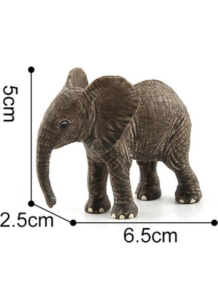 Fil Aksiyon Figürü Oyuncakları Afrika Filleri Hatıra Ev Araba Dekorasyon Süs Oyuncaklar Çocuklar Için Öğrenme Hayvan Modeli (Yurt Dışından)