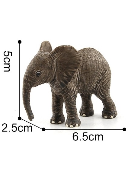 Fil Aksiyon Figürü Oyuncakları Afrika Filleri Hatıra Ev Araba Dekorasyon Süs Oyuncaklar Çocuklar Için Öğrenme Hayvan Modeli (Yurt Dışından)