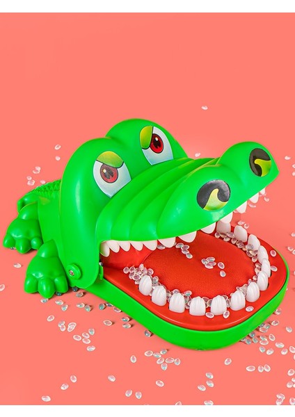 [daha Mutlu] Küçük Timsah Dinozor Isırma Parmak Oyuncak Büyük Köpekbalığı Isırma Ağız Oyunu Dişler Bebek Interaktif Oyun Reaksiyon Eğitimi Için (Yurt Dışından)