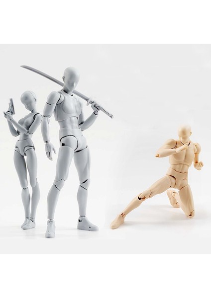 Yüksek Kaliteli Body Kun / Body Chan Bjd Gri Renk Ver. Siyah Pvc Action Figure Koleksiyon Model Oyuncak (Yurt Dışından)
