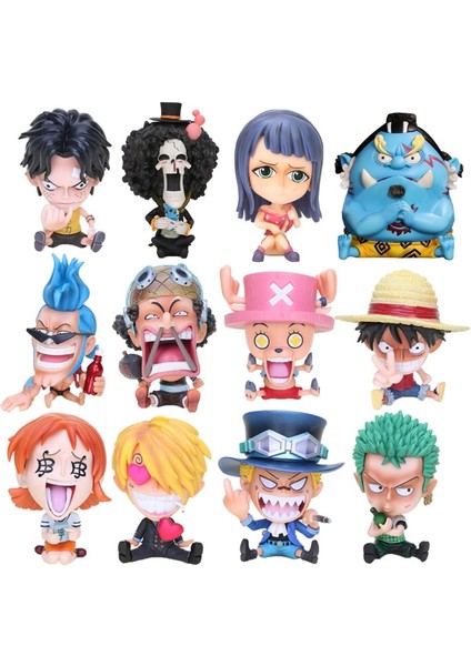 One Piece Çocukluk Sabo Luffy Ace Chopper Sanji Roronoa Zoro Gk Q Oturan Ver. Şişe Sarılma Pvc Aksiyon Şekilli Kalıp Oyuncak (Yurt Dışından) modelleri