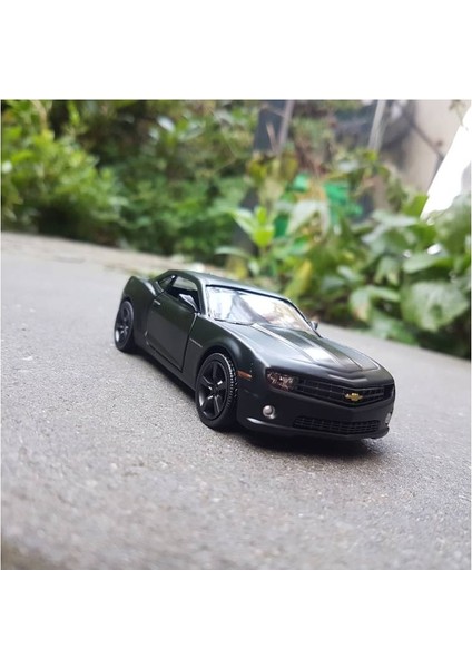 Lisanslı Döküm Metal 1:36 Ölçekli Koleksiyon Araba Modeli Thechevrolet Camaro Alaşım Geri Çekilebilir Oyuncak Araç - Mat Siyah (Yurt Dışından) fırsatları