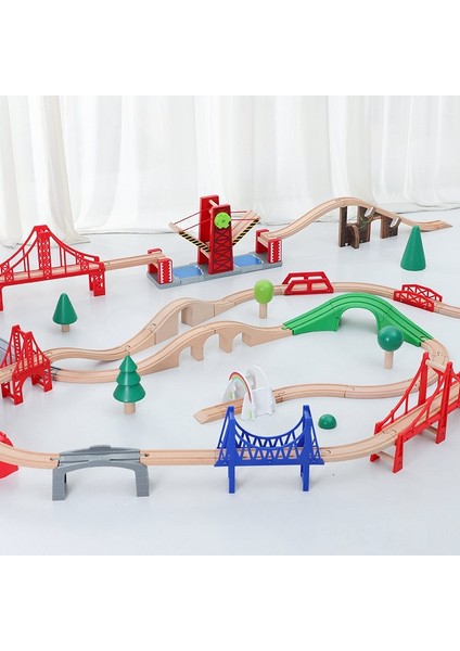 Ahşap Tren Rayı Köprüsü Ahşap Demiryolu Seti Aksesuarları Yarış Pistleri Uzatma Köprüsü Thomas Için Eğitici Oyuncaklar Çocuklar Için Yeni (Yurt Dışından) fırsatları