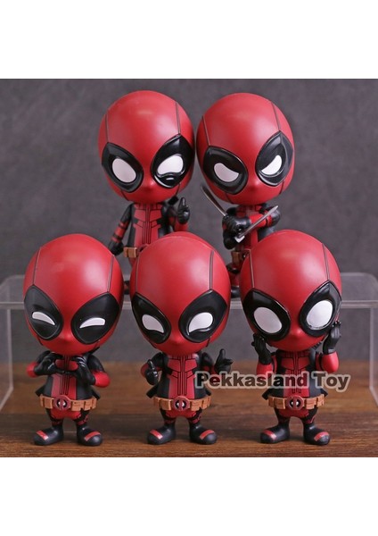 Sıcak Oyuncaklar Cosbaby Deadpool Mini Pvc Action Figure Koleksiyon Model Oyuncak Bobble Kafa Bebek (Yurt Dışından)