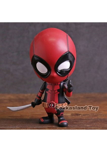 Sıcak Oyuncaklar Cosbaby Deadpool Mini Pvc Action Figure Koleksiyon Model Oyuncak Bobble Kafa Bebek (Yurt Dışından)